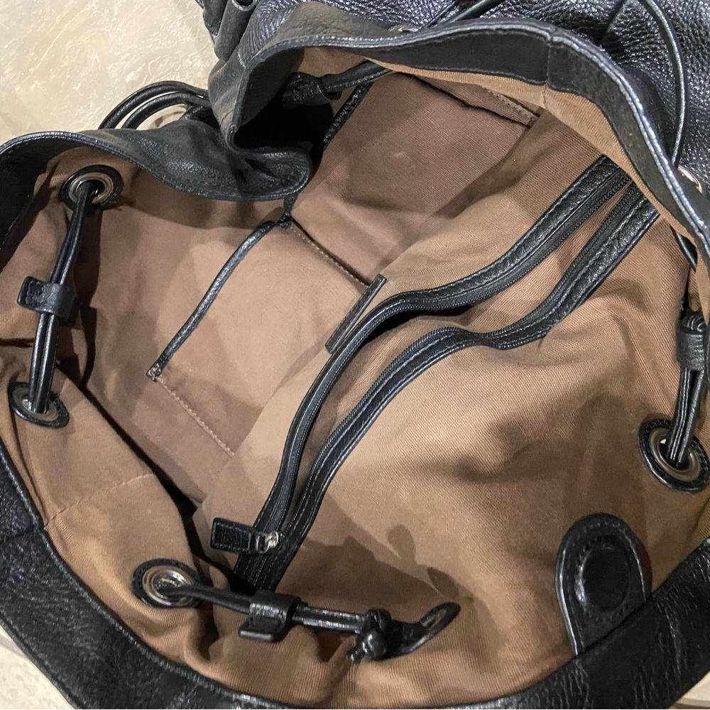 Cole Haan Shoulder Bag Purse Black Leather Large - Picture 3 of 6